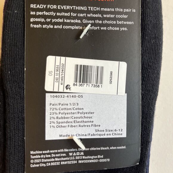 Pair of Thieves Men's Crew Socks Shoe Size 6-12 Pack Of Three Pairs 72% Cotton - Picture 4 of 8